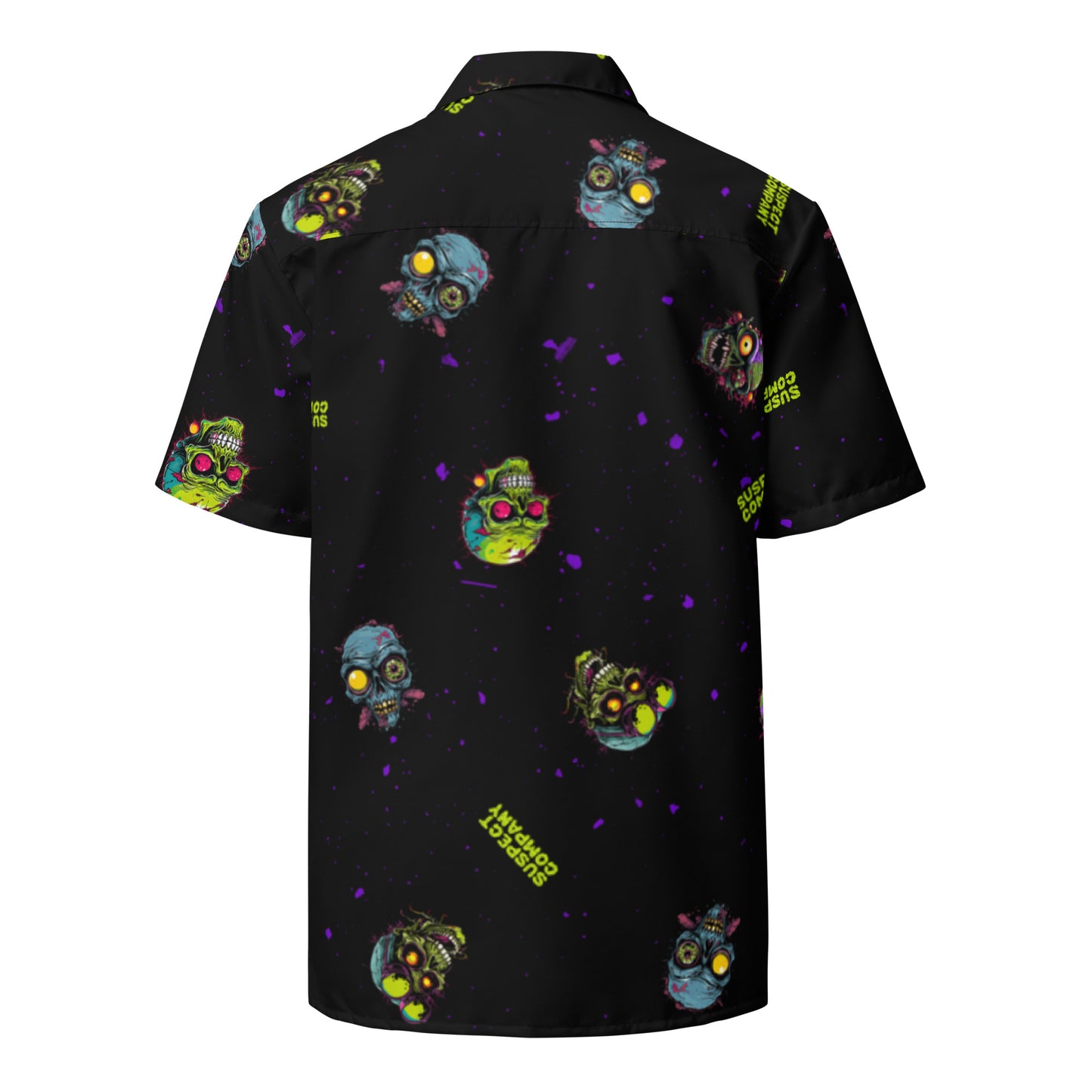 Zombie Head button-up shirt