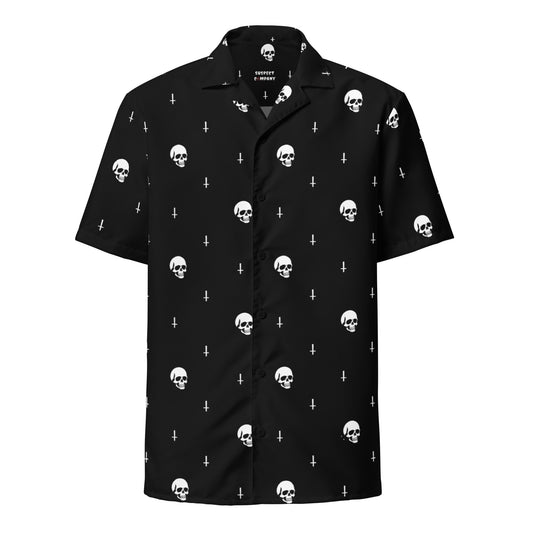 Skull and Cross button-up shirt