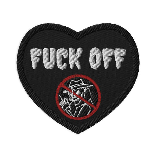 Fuck Off Embroidered patches